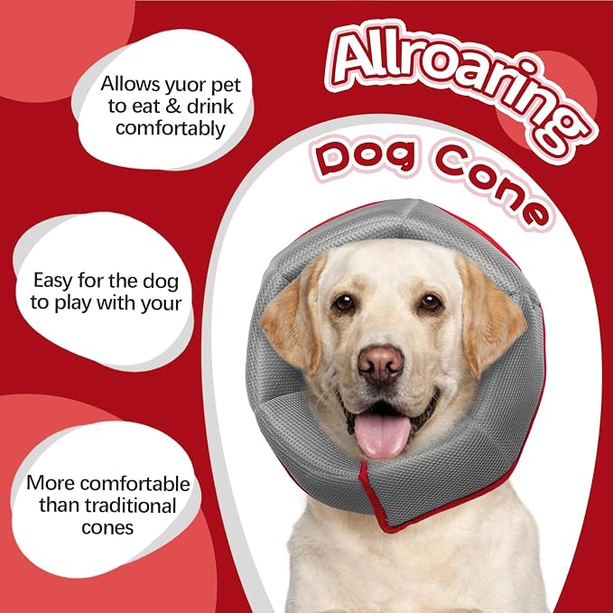 Dog Cone Collar Soft Cone for Medium Dogs After Surgery Adjustable Elizabethan - Image 5