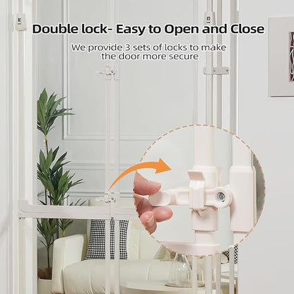 74.80-98.43'' Extra Tall Cat Gate, Adjustable 33.86” and 35.80" Wide, - Image 9