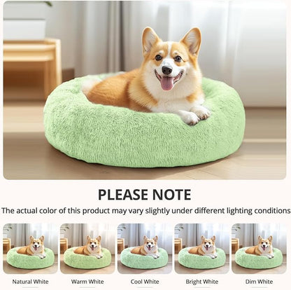 JOLLYVOGUE Calming Dog Bed Medium Size Dog, Anti-Anxiety Donut Medium Pet Bed - Image 6