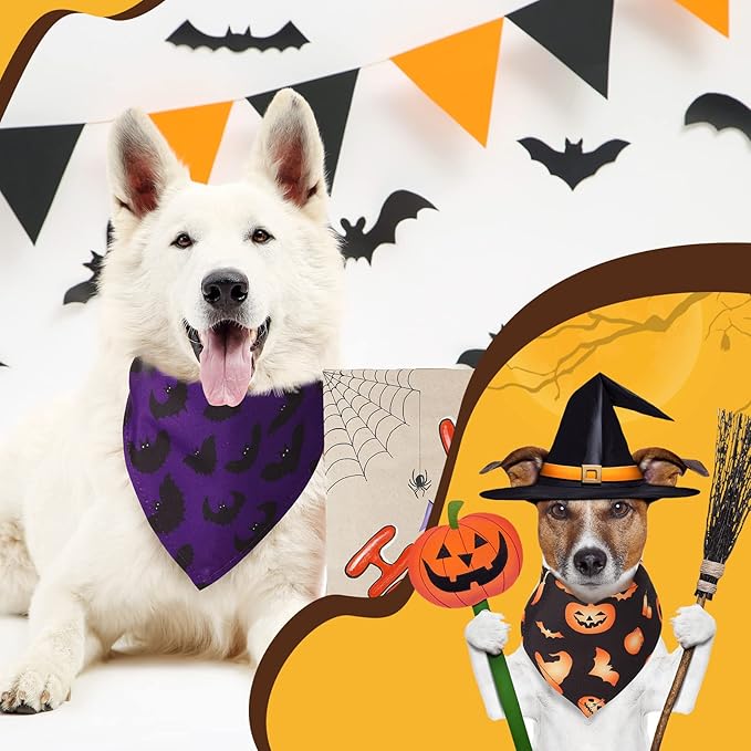 Kacctyen 100 Pieces Dog Bandanas Bulk Plain Blank Heat Transfer Triangle Dog - Image 4