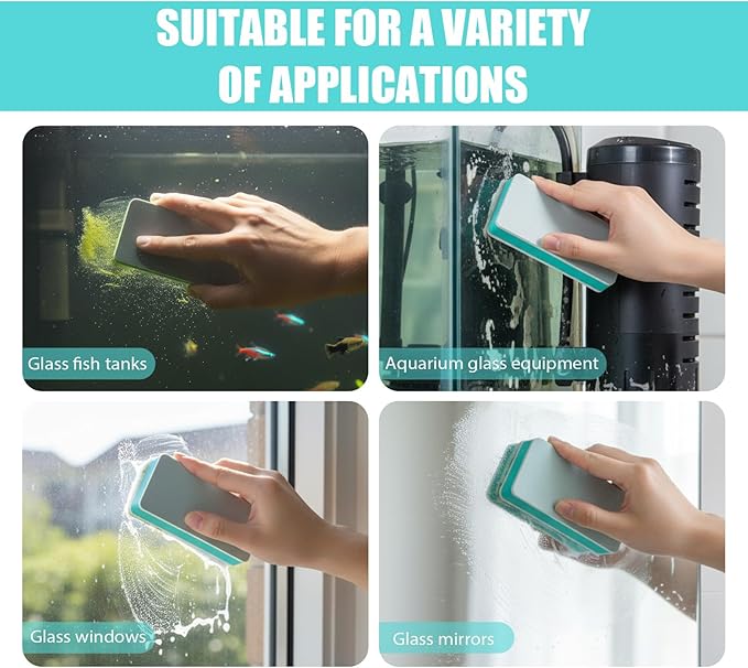 8 PCS Double-Sided Fish Tank Cleaning Brushes, Aquarium Sponge Brush, Cleaner - Image 5