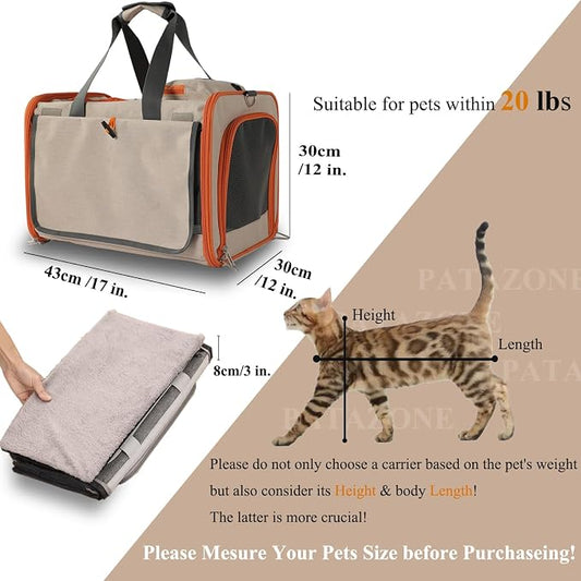Dog Carriers for Small Dogs Stylish Cats Carrier Airline Approved Pets - Image 2