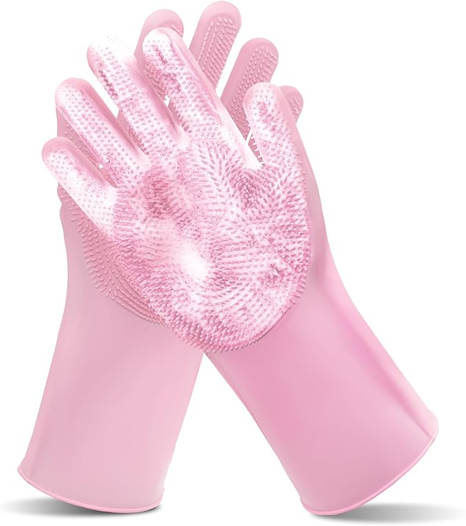 Pet Grooming Gloves—Heat Resistant Dog Washing Gloves by MAIIU