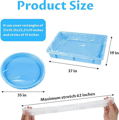 Disposable Small Animal Cage Liners, Plastic Liners Can Cover 37x19, 34x22 - Image 3