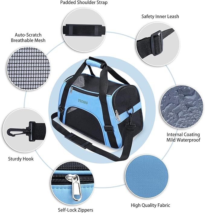 YLONG Airline Approved Pet Carrier, Soft-Sided Pet Travel Carrier - Image 3
