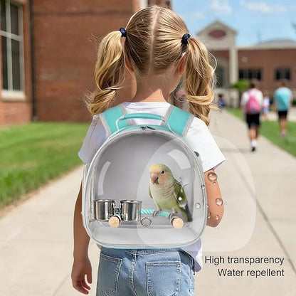 Small Bird Travel Backpack Carrier Cage, Backpack to Transport Backpack Carrier - Image 4