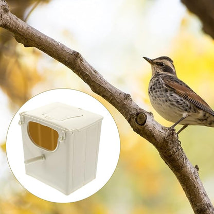 TEHAUX Parrot Breeding Box 5.1X3.9X5.1In Plastic Nesting Box Cage Mounted Bird - Image 2