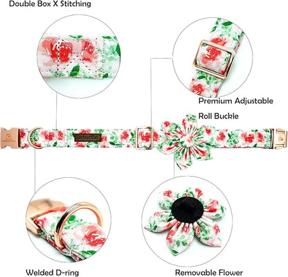 Lionheart glory Dog Collar Flowers Collar Floral Dog Collar - Image 2