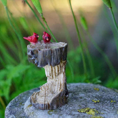 Top Collection 4380 Miniature Fairy Garden & Terrarium Mini Stump Bird Bath - Image 2