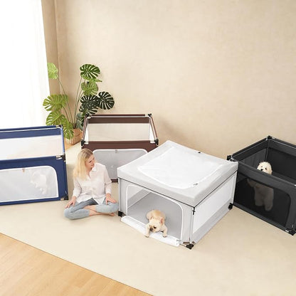 EHEYCIGA 42x42x26 Inches Puppy Playpen Without Top Cover - Image 9