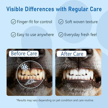 80 Counts Pet Dental Finger Wipes - Image 4