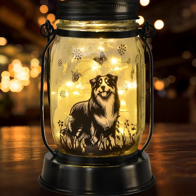 Border Collie Gifts for Women/Men Border Collie Solar Lanterns Dog Mom Birthday - Image 9