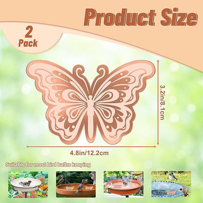 2Pcs Bird Bath Copper Disk, 0.6mm Reinforced 99.9% Pure Copper Cleaning Disk - Image 5