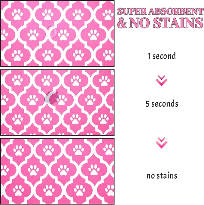 Dog Food Mat 24X32 Inch Pet Feeding Absorbent Mats - Image 3