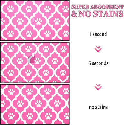 Dog Food Mat 24X32 Inch Pet Feeding Absorbent Mats - Image 3