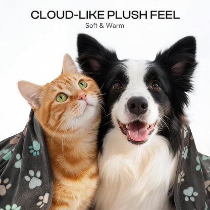 Luciphia 1 Pack 6 Dog Blankets Cat Soft Fluffy Fleece Pet Blanket Warm Cute - Image 2