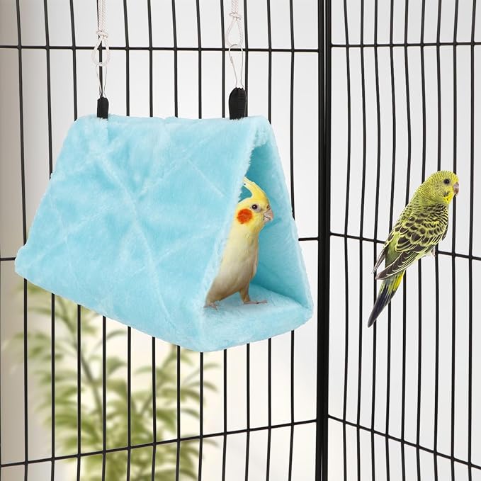 Wontee Bird Nest House Warm Bird Bed Hanging Hammock Snuggle Hut - Image 4