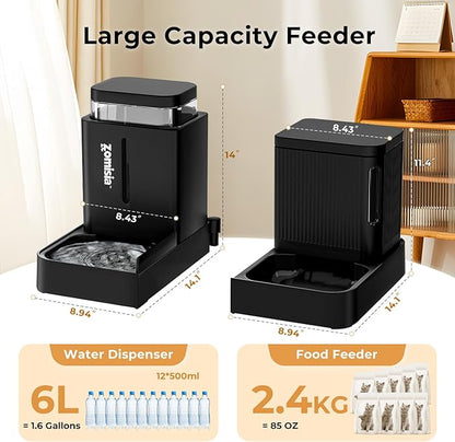 Gravity Dog Food and Water Dispenser, 2 in 1 Automatic Dog Feeder - Image 2