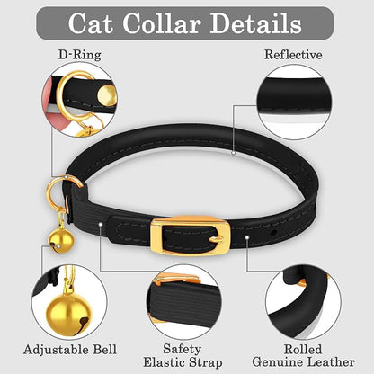 OOPSDOGGY Rolled Leather Cat Collar - Image 4