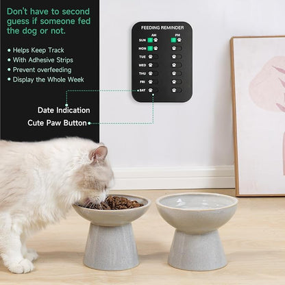 YAUYIK Dog Feeding Reminder, Magnetic Reminder Sticker, AM/PM Daily Indication - Image 2