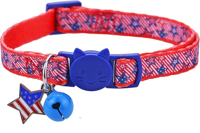 BoomBone Patriotic Cat Collar Breakaway by BOOMBONE
