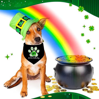 St. Patrick's Day Dog Bandana, 2 Pack Adjustable Holiday Party Pets Saint - Image 6