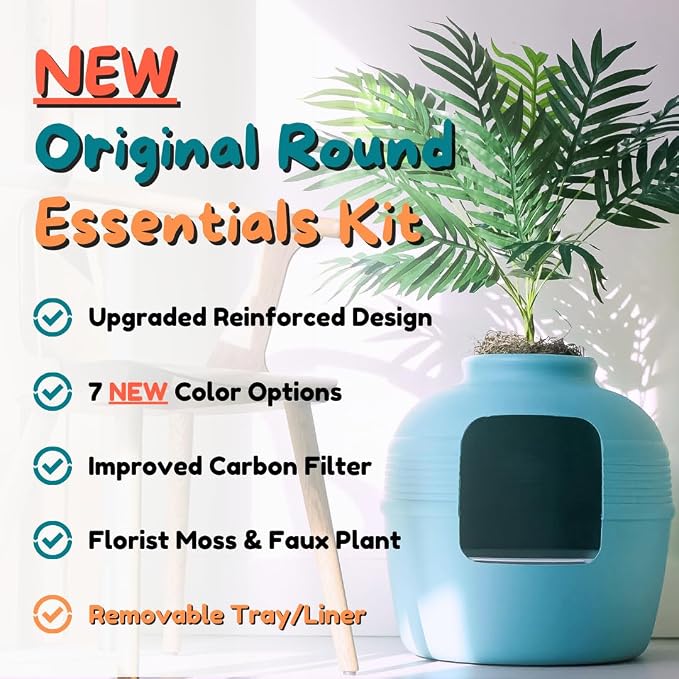 Good Pet Stuff Hidden Litter Box Planter, Decorative Cat Litter Enclosure - Image 4