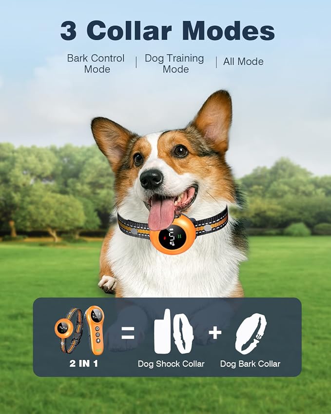 2-in-1 Dog Shock Collar & Dog Bark Collar - Image 2