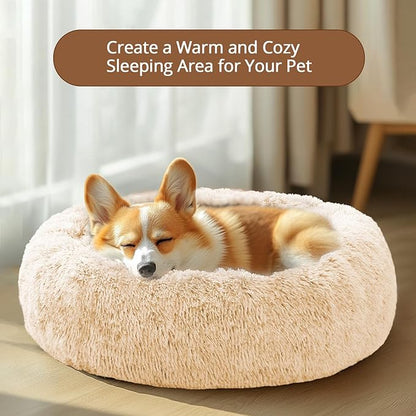 JOLLYVOGUE Calming Dog Bed Large Size Dog, Anti-Anxiety Donut Large Pet Bed - Image 7