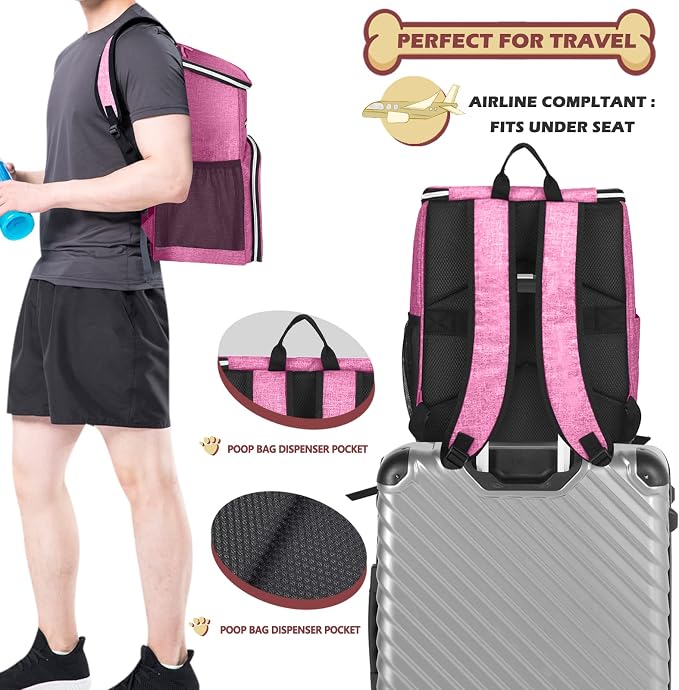 BAGLHER丨Dog Travel Bag Backpack, Airline Approved Pet Supplies Backpack - Image 5