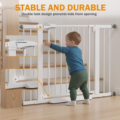 Baby Gate for Stairs, 29.7-43" Auto Close Dog Gate for Doorways & Hallways - Image 4