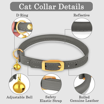 OOPSDOGGY Rolled Leather Cat Collar - Image 4