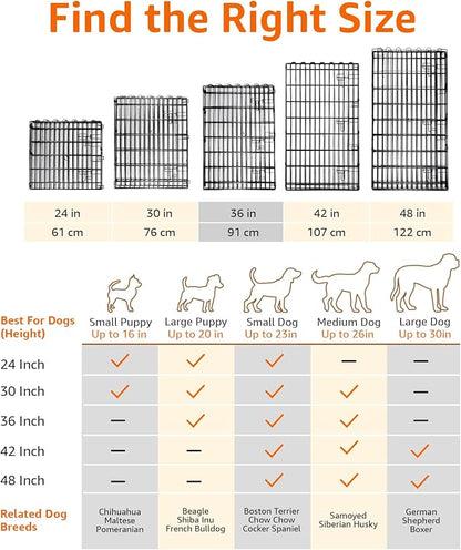 Amazon Basics Foldable Metal Exercise Dog Playpen, Indoor/Outdoor, Single Door - Image 4