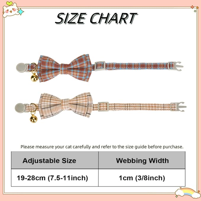 2 Pack Soft Cotton Cat Collars - Image 7