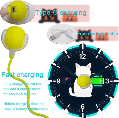 Interactive Cat Dog Toy Ball: Indoor Small Automatic Moving Smart Rolling Fun - Image 9