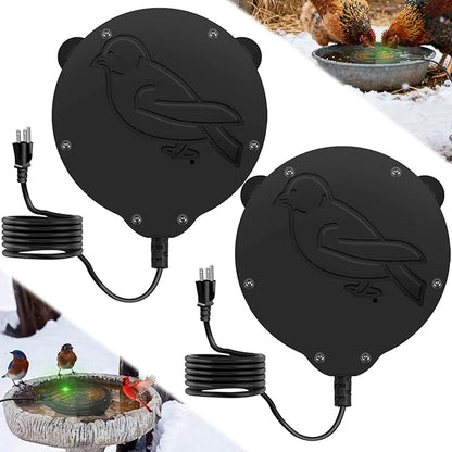 2 Pack Outdoors 100W Bird Bath Heater by Jarquia