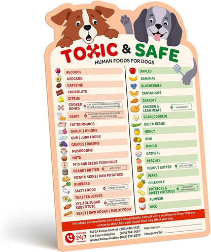 EBPP Magnetic List of Foods Dogs Can Eat by EmmysBestPetProducts
