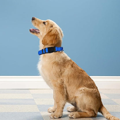 Reflective Dog Collar, Adjustable Soft Neoprene Padded Nylon Pet Collars - Image 2
