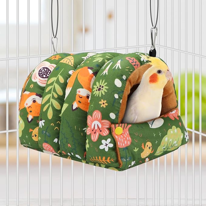 Wontee Bird Nest House Winter Warm Snuggle Hut Bird Bed Hanging Hammock - Image 2