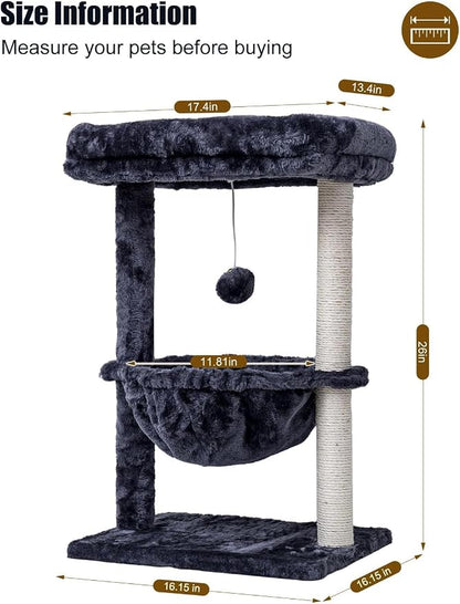 SYANDLVY Small Cat Tree for Indoor Cats, Activity Cat Tower - Image 3