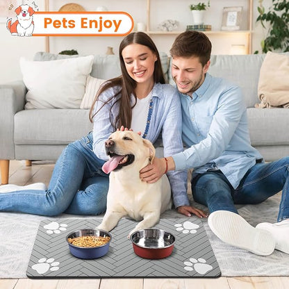 Pet Feeding Mat-Absorbent Pet Placemat - Image 9