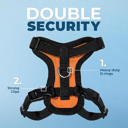 Voyager Escape-Proof Step-in Lock Cat Harness & 5ft Neoprene-Handle Leash Set - Image 2