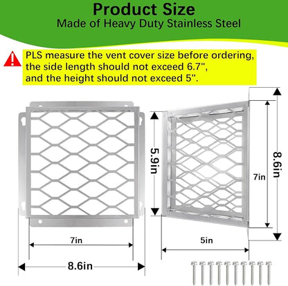 Dryer Exhaust Guard Vent Cover, Dryer Vent Bird Guard - Image 2