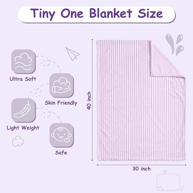 Soft Fleece Baby Blanket Ultra Cozy Baby Blankets - Image 4
