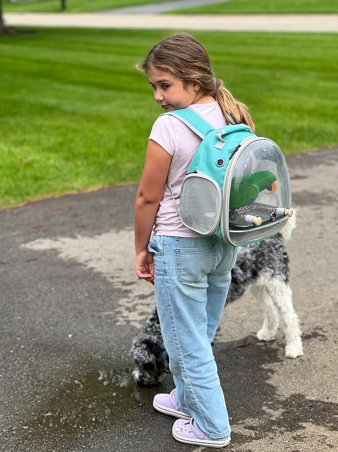 Small Bird Travel Backpack Carrier Cage, Backpack to Transport Backpack Carrier - Image 5