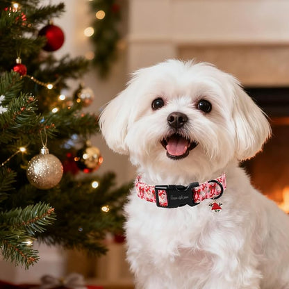 Unique Style Paws Christmas Dog Collar, Lightweight & Adjustable Pet Collar - Image 4