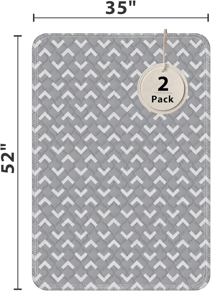 Non-Slip Bed Pads for Incontinence Washable, Waterproof Bed Pads, Bed Wetting - Image 2