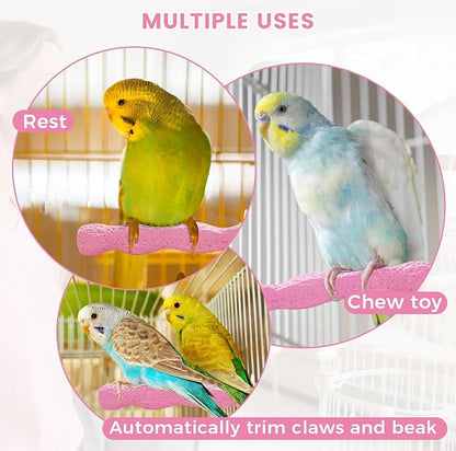 2pcs Bird Beak Grinding Stone, Anti-Slip Parakeet Nail Trimming Stick Resin - Image 6
