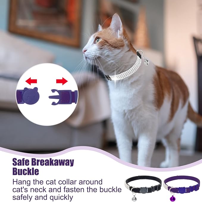 EXPAWLORER Soft Velvet Safe Cat Collars - Image 5