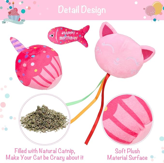 BINGPET Cat Birthday Catnip Toys - Image 2